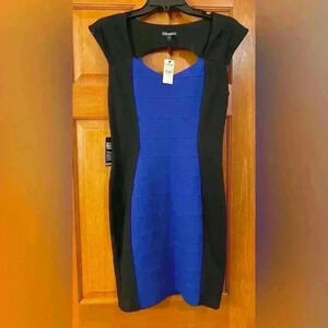 Express Black and Blue Dress
